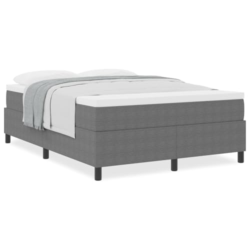 vidaXL Boxspringbett mit Matratze, dunkelgrau, 140 x 200 cm, Samtstoff, verstellbares Kopfteil, langlebiges Design, bequeme Schlaflösung für Schlafzimmer, elegante Hybridmöbel vidaXL Boxspringbett mit Matratze, dunkelgrau, 140 x 200 cm, Samtstoff, verstellbares Kopfteil, langlebiges Design, bequeme Schlaflösung für Schlafzimmer, elegante Hybridmöbel von vidaXL