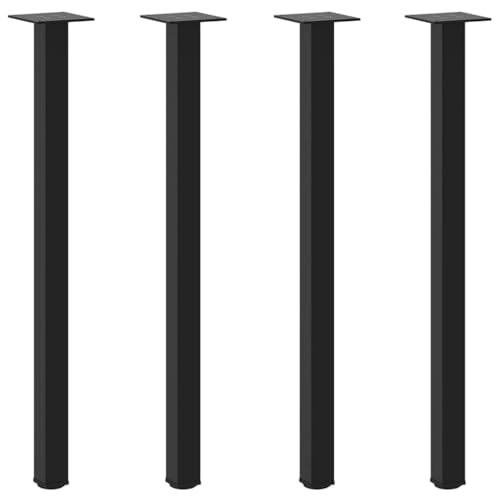 vidaXL Couchtischbeine 4 STK. Schwarz 72-74 cm Stahl, Tischbein, Tischbein Metall, Esstischbein, Möbelbein, Schreibtischbein, Esstischbein Metall von vidaXL
