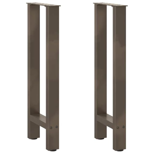 vidaXL Couchtischbeine Naturstahl 2 STK. 28x(72-73) cm Stahl, Tischbein, Tischbein Metall, Esstischbein, Möbelbein, Schreibtischbein von vidaXL
