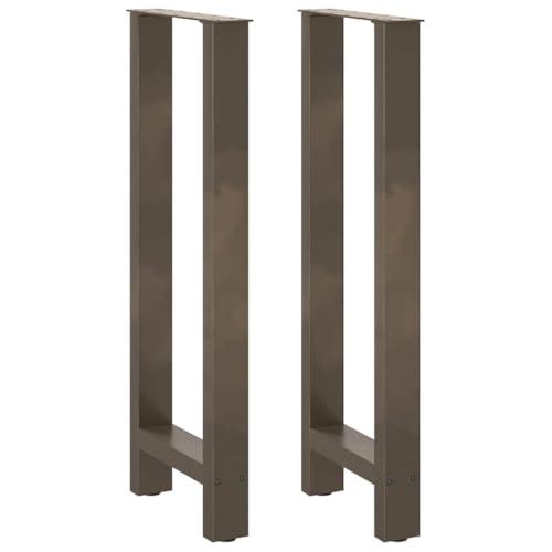 vidaXL Couchtischbeine Naturstahl 2 STK. 40x(100-101) cm Stahl, Tischbein, Tischbein Metall, Esstischbein, Möbelbein, Schreibtischbein von vidaXL