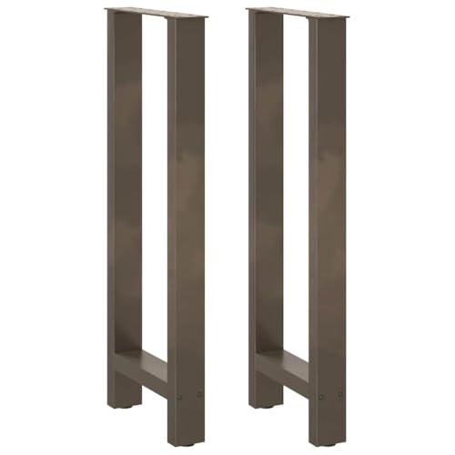 vidaXL Couchtischbeine Naturstahl 2 STK. 50x(100-101) cm Stahl, Tischbein, Tischbein Metall, Esstischbein, Möbelbein, Schreibtischbein von vidaXL