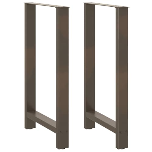vidaXL Couchtischbeine Naturstahl 2 STK. 60x(100-101) cm Stahl, Tischbein, Tischbein Metall, Esstischbein, Möbelbein, Schreibtischbein von vidaXL