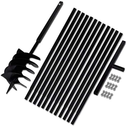 vidaXL Erdbohrer 200 mm Brunnenbohrer Erdbohrgerät Brunnenbau Bohrgerät Rohr vidaXL Erdbohrer 200 mm Brunnenbohrer Erdbohrgerät Brunnenbau Bohrgerät Rohr von vidaXL