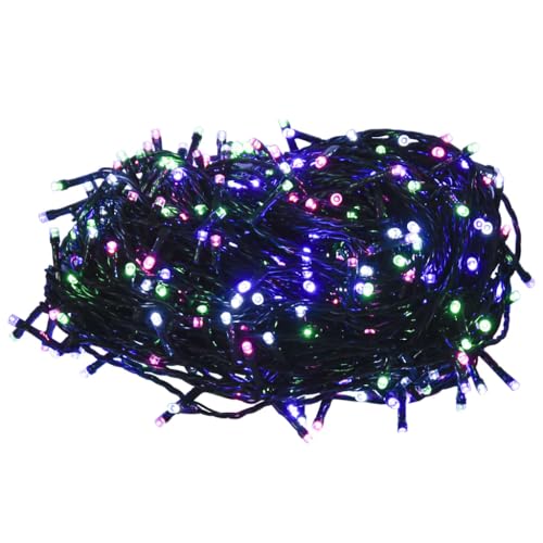 vidaXL LED Lichterkette mit 2000 LEDs Weihnachtsbeleuchtung DIY Dekoration Weihnachtsdeko Außen Innen Garten Party Hochzeit Pastell Mehrfarbig 200m PVC von vidaXL