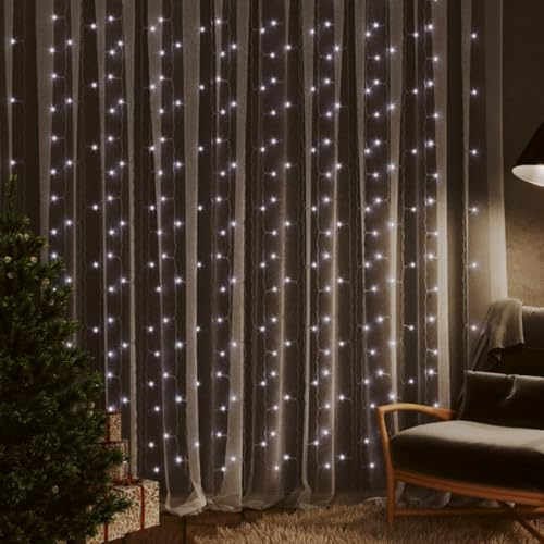 vidaXL LED Lichtervorhang Lichternetz Innen Außen Garten Weihnachten Lichterkette Deko Weihnachtsdeko 3x3m 300 LEDs Warmweiß 8 Funktionen vidaXL LED Lichtervorhang Lichternetz Innen Außen Garten Weihnachten Lichterkette Deko Weihnachtsdeko 3x3m 300 LEDs Warmweiß 8 Funktionen von vidaXL