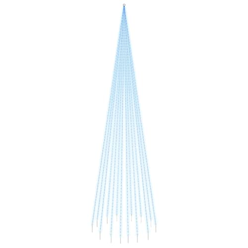 vidaXL LED Weihnachtsbaum für Fahnenmast Tannenbaum Lichterbaum Weihnachtsdeko Beleuchtung Außen Beleuchtet Lichterkette Blau 1134 LEDs 800cm vidaXL LED Weihnachtsbaum für Fahnenmast Tannenbaum Lichterbaum Weihnachtsdeko Beleuchtung Außen Beleuchtet Lichterkette Blau 1134 LEDs 800cm von vidaXL