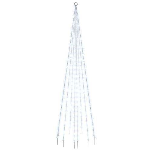 vidaXL LED Weihnachtsbaum für Fahnenmast Tannenbaum Lichterbaum Weihnachtsdeko Beleuchtung Außen Beleuchtet Lichterkette Kaltweiß 310 LEDs 300cm vidaXL LED Weihnachtsbaum für Fahnenmast Tannenbaum Lichterbaum Weihnachtsdeko Beleuchtung Außen Beleuchtet Lichterkette Kaltweiß 310 LEDs 300cm von vidaXL