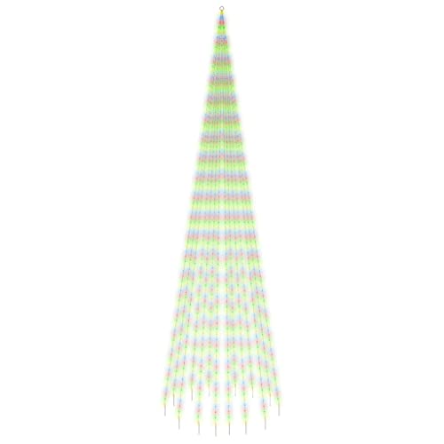 vidaXL LED Weihnachtsbaum für Fahnenmast Tannenbaum Lichterbaum Weihnachtsdeko Beleuchtung Außen Beleuchtet Lichterkette Mehrfarbig 1134 LEDs 800cm vidaXL LED Weihnachtsbaum für Fahnenmast Tannenbaum Lichterbaum Weihnachtsdeko Beleuchtung Außen Beleuchtet Lichterkette Mehrfarbig 1134 LEDs 800cm von vidaXL