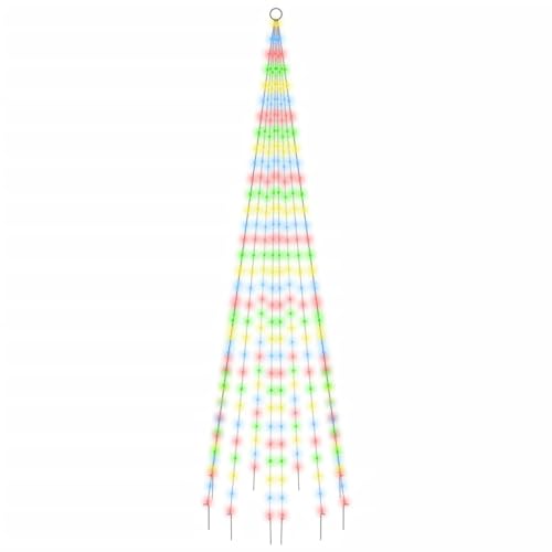 vidaXL LED Weihnachtsbaum für Fahnenmast Tannenbaum Lichterbaum Weihnachtsdeko Beleuchtung Außen Beleuchtet Lichterkette Mehrfarbig 310 LEDs 300cm vidaXL LED Weihnachtsbaum für Fahnenmast Tannenbaum Lichterbaum Weihnachtsdeko Beleuchtung Außen Beleuchtet Lichterkette Mehrfarbig 310 LEDs 300cm von vidaXL