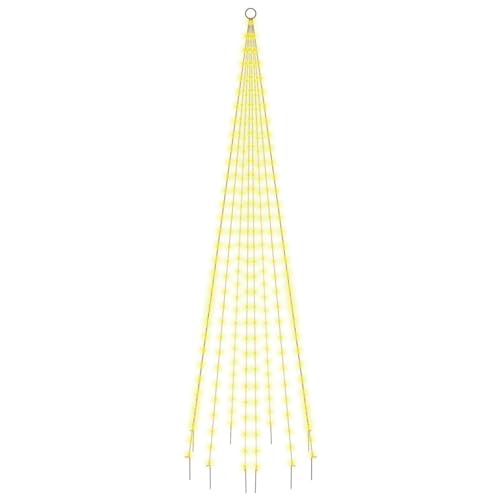 vidaXL LED Weihnachtsbaum für Fahnenmast Tannenbaum Lichterbaum Weihnachtsdeko Beleuchtung Außen Beleuchtet Lichterkette Warmweiß 310 LEDs 300cm vidaXL LED Weihnachtsbaum für Fahnenmast Tannenbaum Lichterbaum Weihnachtsdeko Beleuchtung Außen Beleuchtet Lichterkette Warmweiß 310 LEDs 300cm von vidaXL