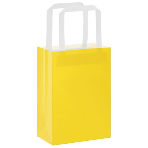 vidaXL Papiertragetaschen 250 STK., Papiertüten mit Henkeln, Kraftpapiertüten, Geschenktüten für Einkaufen Hochzeiten Verpackungen Partys Geburtstag Weihnachten, Gelb 15x8x21cm vidaXL Papiertragetaschen 250 STK., Papiertüten mit Henkeln, Kraftpapiertüten, Geschenktüten für Einkaufen Hochzeiten Verpackungen Partys Geburtstag Weihnachten, Gelb 15x8x21cm von vidaXL