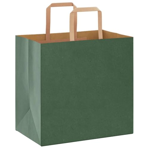vidaXL Papiertragetaschen 250 Stk., Papiertüten mit Henkeln, Papiertüten, Geschenktüten für Einkaufen Hochzeiten Verpackungen Partys Geburtstag Weihnachten, Grün 26x17x25cm vidaXL Papiertragetaschen 250 Stk., Papiertüten mit Henkeln, Papiertüten, Geschenktüten für Einkaufen Hochzeiten Verpackungen Partys Geburtstag Weihnachten, Grün 26x17x25cm von vidaXL
