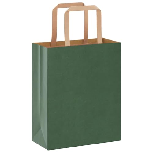 vidaXL Papiertragetaschen 50 Stk., Papiertüten mit Henkeln, Kraftpapiertüten, Geschenktüten für Einkaufen Hochzeiten Verpackungen Partys Geburtstag Weihnachten, Grün 18x8x22cm vidaXL Papiertragetaschen 50 Stk., Papiertüten mit Henkeln, Kraftpapiertüten, Geschenktüten für Einkaufen Hochzeiten Verpackungen Partys Geburtstag Weihnachten, Grün 18x8x22cm von vidaXL