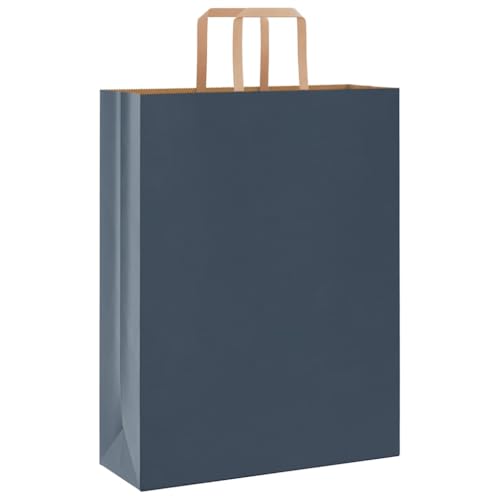 vidaXL Papiertragetaschen 50 Stk., Papiertüten mit Henkeln, Kraftpapiertüten, Geschenktüten für Einkaufen Hochzeiten Verpackungen Partys Geburtstag Weihnachten, Blau 32x12x42cm vidaXL Papiertragetaschen 50 Stk., Papiertüten mit Henkeln, Kraftpapiertüten, Geschenktüten für Einkaufen Hochzeiten Verpackungen Partys Geburtstag Weihnachten, Blau 32x12x42cm von vidaXL