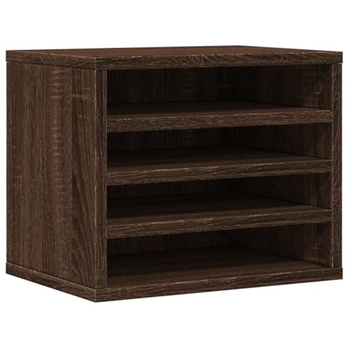 vidaXL Schreibtisch Organizer, Dokumentenablage mit Stauraum, Druckerhalter für Büro Zuhause, Briefablage Papierablage Büro-Organizer, Braun Eichen-Optik Holzwerkstoff vidaXL Schreibtisch Organizer, Dokumentenablage mit Stauraum, Druckerhalter für Büro Zuhause, Briefablage Papierablage Büro-Organizer, Braun Eichen-Optik Holzwerkstoff von vidaXL