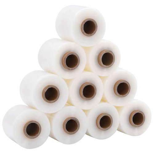 vidaXL Stretchfolie mit Griff 10 STK. Transparent 23 μm 50 cm x 150 m, Verpackungsfolie, Palettenfolie, Möbelfolie, Wickelfolie, Packfolie vidaXL Stretchfolie mit Griff 10 STK. Transparent 23 μm 50 cm x 150 m, Verpackungsfolie, Palettenfolie, Möbelfolie, Wickelfolie, Packfolie von vidaXL