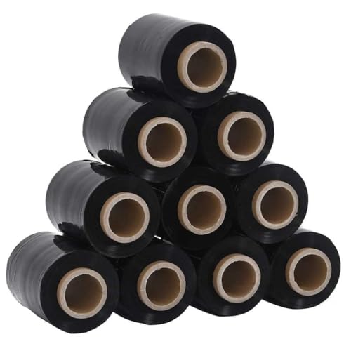vidaXL Stretchfolien 50 Stk. Schwarz 23 μm 10 cm x 150 m, Verpackungsfolie, Palettenfolie, Möbelfolie, Wickelfolie, Packfolie, Möbel-Wickelfolie vidaXL Stretchfolien 50 Stk. Schwarz 23 μm 10 cm x 150 m, Verpackungsfolie, Palettenfolie, Möbelfolie, Wickelfolie, Packfolie, Möbel-Wickelfolie von vidaXL