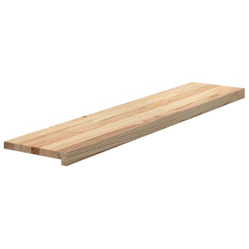 vidaXL Treppenstufen 4 Stk. Unbehandelt 120x25x2 cm Massivholz Eiche, Treppenstufe für Holztreppen, Treppenstufe Holz, Fenstersims, Treppenstufe Eiche von vidaXL