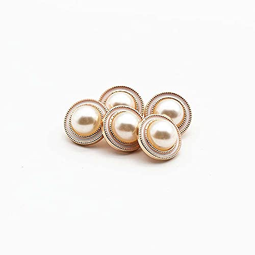 5 STÜCK Gold Perlenknöpfe mit Kunststoffstiel für Bekleidungsaccessoires geeignet für Nähen Scrapbooking und DIY Dekoration von Bekleidung 5 STÜCK Gold Perlenknöpfe mit Kunststoffstiel für Bekleidungsaccessoires geeignet für Nähen Scrapbooking und DIY Dekoration von Bekleidung von vingol