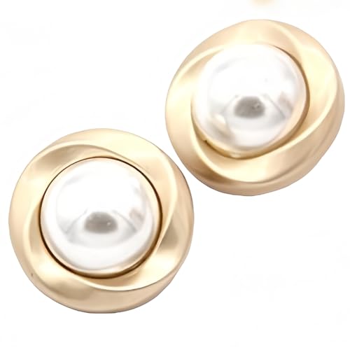5 STÜCK Perlgoldfarbene Metall Mantelknöpfe für Damen zur Dekoration von Kleidung Pullovern Näharbeiten und Handwerkszubehör 5 STÜCK Perlgoldfarbene Metall Mantelknöpfe für Damen zur Dekoration von Kleidung Pullovern Näharbeiten und Handwerkszubehör von vingol
