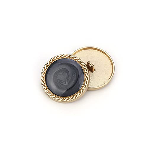5 STÜCK Vintage Gold Damenknöpfe zur Kleidungsdekoration Metallmantelknöpfe DIY Näharbeiten Zubehör 5 STÜCK Vintage Gold Damenknöpfe zur Kleidungsdekoration Metallmantelknöpfe DIY Näharbeiten Zubehör von vingol