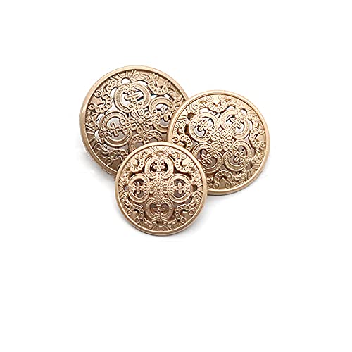 5 Stück Hohle Metallknöpfe Schwarz Silber Gold Runde Dekorative Knöpfe für Kleidungsnäharbeiten Accessoires 5 Stück Hohle Metallknöpfe Schwarz Silber Gold Runde Dekorative Knöpfe für Kleidungsnäharbeiten Accessoires von vingol
