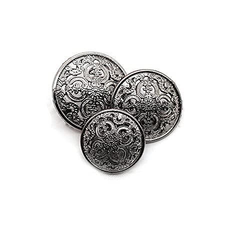 5 Stück Hohle Metallknöpfe Schwarz Silber Gold Runde Dekorative Knöpfe für Kleidungsnäharbeiten Accessoires 5 Stück Hohle Metallknöpfe Schwarz Silber Gold Runde Dekorative Knöpfe für Kleidungsnäharbeiten Accessoires von vingol
