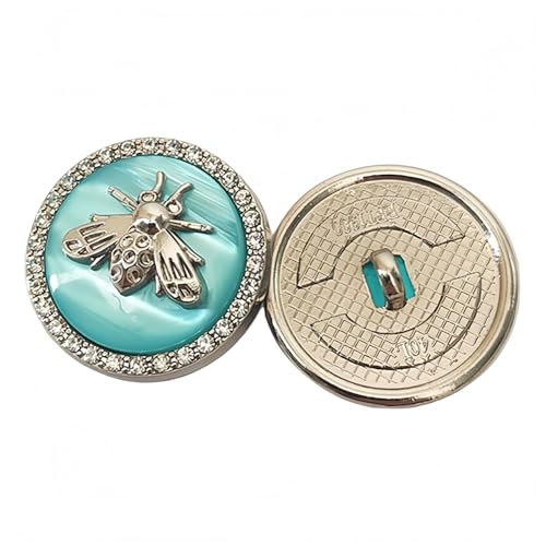 5 Stück Metall-Rhinestone-Buttons runde Form für Nähen DIY-Handwerk und Schmuckherstellung 5 Stück Metall-Rhinestone-Buttons runde Form für Nähen DIY-Handwerk und Schmuckherstellung von vingol
