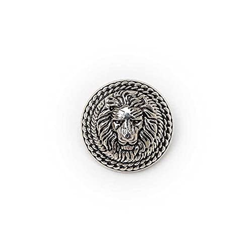 5 Stück Vintage Löwenmuster Stiel-Metallknöpfe rund für Nähen Kleidung Anzüge Blazer Jacken Uniformen und Handarbeit 5 Stück Vintage Löwenmuster Stiel-Metallknöpfe rund für Nähen Kleidung Anzüge Blazer Jacken Uniformen und Handarbeit von vingol