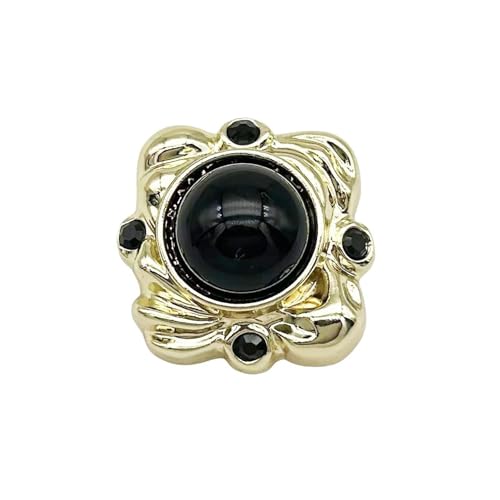 5 Stück Vintage chinesischer Stil Luxus Retro Metall Imitation Glas Perlen Perlen Perlen Handgefertigte dekorative Knöpfe für Mantel, Pullover, Jacke, DIY-Projekt 5 Stück Vintage chinesischer Stil Luxus Retro Metall Imitation Glas Perlen Perlen Perlen Handgefertigte dekorative Knöpfe für Mantel, Pullover, Jacke, DIY-Projekt von vingol