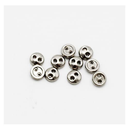 50 STÜCK 2-Loch Mini Metall Runde Knöpfe Kleine Brotknöpfe für Puppenkleidung Taschendekoration Nähen und Handwerk 50 STÜCK 2-Loch Mini Metall Runde Knöpfe Kleine Brotknöpfe für Puppenkleidung Taschendekoration Nähen und Handwerk von vingol