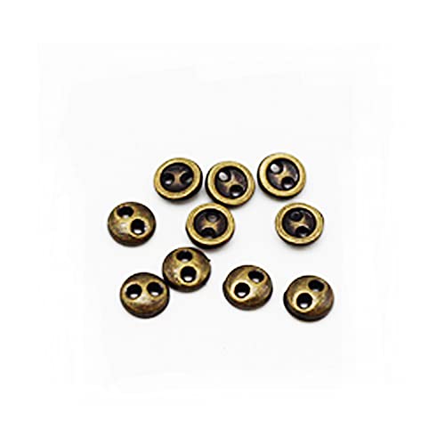 50 STÜCK 2-Loch Mini Metall Runde Knöpfe Kleine Brotknöpfe für Puppenkleidung Taschendekoration Nähen und Handwerk 50 STÜCK 2-Loch Mini Metall Runde Knöpfe Kleine Brotknöpfe für Puppenkleidung Taschendekoration Nähen und Handwerk von vingol