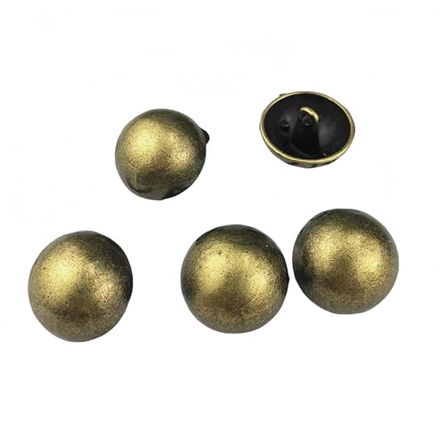 Metall-Schaft-Einloch-Knöpfe, DIY-Blazer, Mäntel, Kleidung, Dekoration, zum Nähen, Basteln (Bronze, 23 mm) von vingol