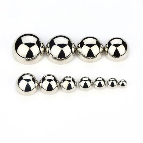 Metall-Schaft-Einloch-Knöpfe, DIY-Blazer, Mäntel, Kleidung, Dekoration, zum Nähen, Basteln (Silber, 12,5 mm) von vingol