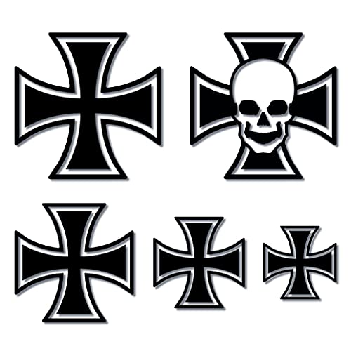 Aufkleber aus Vinyl ohne Hintergrund, Kreuz, Schwarz Aufkleber aus Vinyl ohne Hintergrund, Kreuz, Schwarz von vinilosbici