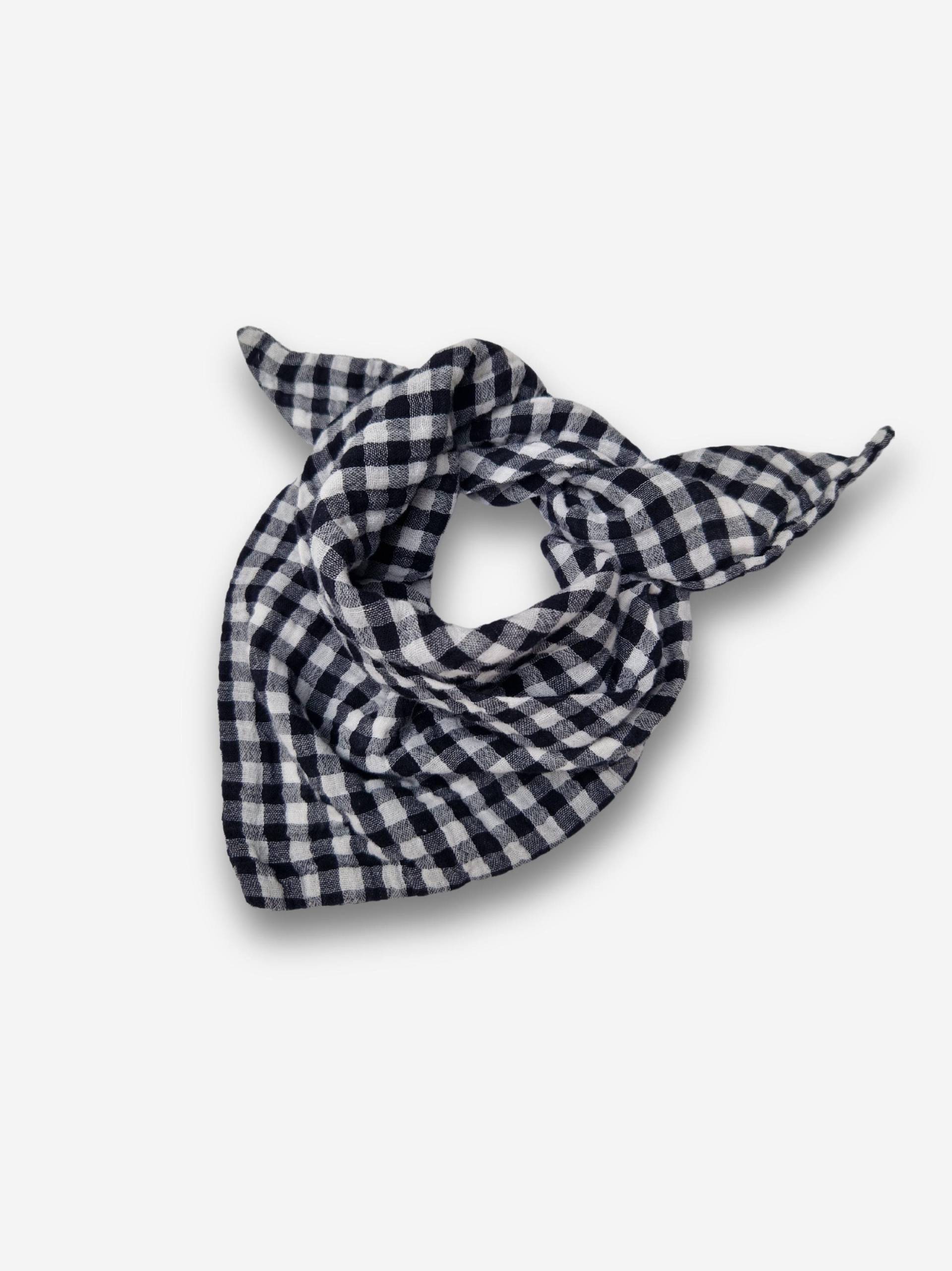 Musselin Dreieckstuch Für Kinder | Halstuch 100% Baumwolle Karo Gingham Schwarz Weiss Musselin Dreieckstuch Für Kinder | Halstuch 100% Baumwolle Karo Gingham Schwarz Weiss von vivilovely