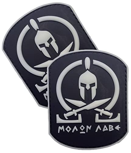 Vmcoatdu 2 Stück Molon Labe PVC Gummi-Aufnäher Emblem mit Haken Applikation Patches Vmcoatdu 2 Stück Molon Labe PVC Gummi-Aufnäher Emblem mit Haken Applikation Patches von vmcoatdu