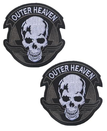 Vmcoatdu 2 Stück Outer Heaven Metal Gear Solid Embroidered Patch Badge Emblem mit Klettverschluss Applikation Patches Vmcoatdu 2 Stück Outer Heaven Metal Gear Solid Embroidered Patch Badge Emblem mit Klettverschluss Applikation Patches von vmcoatdu