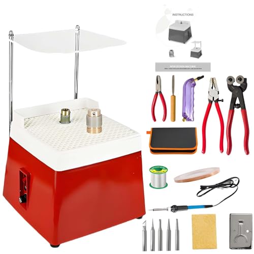 vnmudzeo 65-Watt-Elektro-Buntglas-SchleifgeräT, Automatische WasserbefüLlung, Mini-Tisch-Glaskunst-Schleifwerkzeug, Spritzschutz,Red vnmudzeo 65-Watt-Elektro-Buntglas-SchleifgeräT, Automatische WasserbefüLlung, Mini-Tisch-Glaskunst-Schleifwerkzeug, Spritzschutz,Red von vnmudzeo