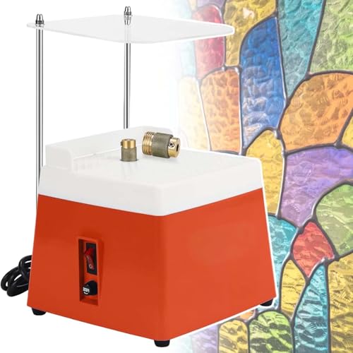 vnmudzeo DIY-Mosaikfliesen-Starter-Set, Professionelles Buntglas-SchleifgeräT Mit 4200 U/Min, Mit 5/8-Zoll- Und 1-Zoll-Diamantschleifer Mit Blende,Orange vnmudzeo DIY-Mosaikfliesen-Starter-Set, Professionelles Buntglas-SchleifgeräT Mit 4200 U/Min, Mit 5/8-Zoll- Und 1-Zoll-Diamantschleifer Mit Blende,Orange von vnmudzeo