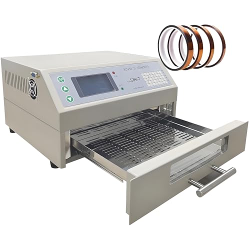 vnmudzeo Intelligenter SMD-Reflow-Ofen T962V2.0/T-962A+, Infrarot-Heizung, Temperaturregelung Von 0–350 °C, Mikrocomputersteuerung T962v2.0 von vnmudzeo
