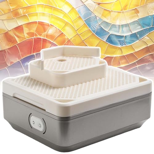 vnmudzeo Mini-Buntglas-Schleiftisch Zum Formen Von Keramikglas, 4200 U/Min, Elektrisches DIY-Keramikschleifwerkzeug,DoubleLayer vnmudzeo Mini-Buntglas-Schleiftisch Zum Formen Von Keramikglas, 4200 U/Min, Elektrisches DIY-Keramikschleifwerkzeug,DoubleLayer von vnmudzeo