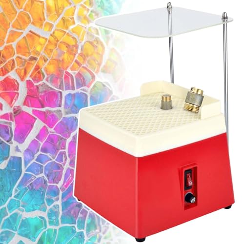 vnmudzeo Mini-Buntglasschleifmaschine Mit Blende, 4200 U/Min, Mini-DIY-Glaskeramikschleifer, Mit 5/8-Zoll- Und 1-Zoll-Schleifbit,Red vnmudzeo Mini-Buntglasschleifmaschine Mit Blende, 4200 U/Min, Mini-DIY-Glaskeramikschleifer, Mit 5/8-Zoll- Und 1-Zoll-Schleifbit,Red von vnmudzeo