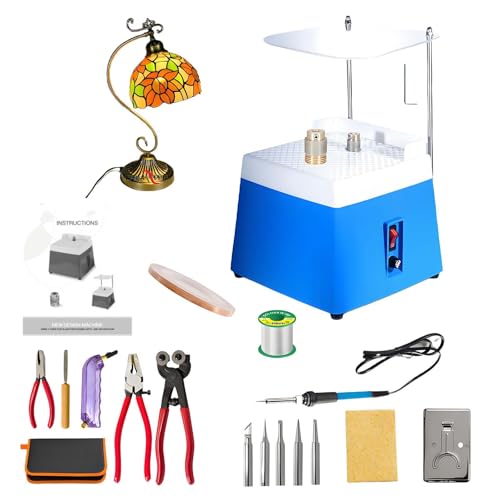 vnmudzeo Starter-Set Zum Buntglas-Schleifset, Mini-Diamant-Keramikschleifer Mit 5/8-Zoll- Und 1-Zoll-Schleifbits Und Spritzschutz,Blue vnmudzeo Starter-Set Zum Buntglas-Schleifset, Mini-Diamant-Keramikschleifer Mit 5/8-Zoll- Und 1-Zoll-Schleifbits Und Spritzschutz,Blue von vnmudzeo