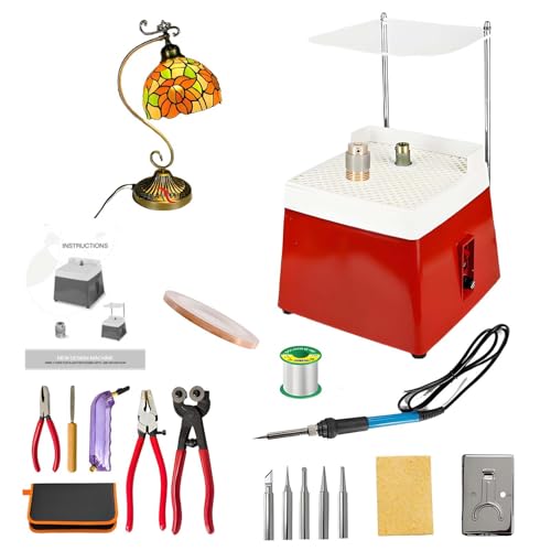vnmudzeo Starter-Set Zum Buntglas-Schleifset, Mini-Diamant-Keramikschleifer Mit 5/8-Zoll- Und 1-Zoll-Schleifbits Und Spritzschutz,Red vnmudzeo Starter-Set Zum Buntglas-Schleifset, Mini-Diamant-Keramikschleifer Mit 5/8-Zoll- Und 1-Zoll-Schleifbits Und Spritzschutz,Red von vnmudzeo