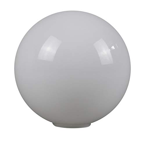 Ersatzglas Leuchtenschirm Lampenglas Opal Kugel Ø140mm weiß glänzend (Loch 39mm) von volron Licht