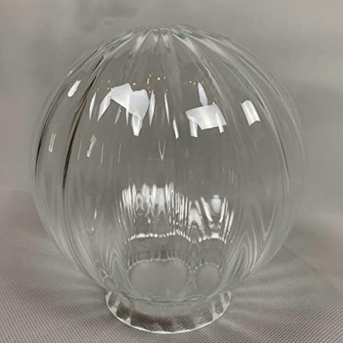 Kugel Ersatzglas Ø160mm Kragen Ø80mm klar klarglas Melonenoptik Kugelglas von Volron Licht