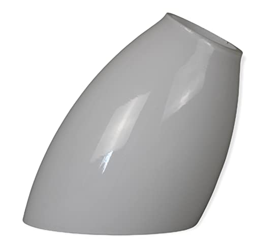 Lampenschirm Schute Tulpe Ø75mm Höhe 110mm E14 opal weiß glänzend Ersatzglas von volron Licht