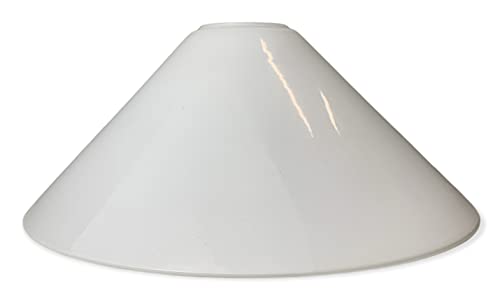 Schusterschirm Ersatzglas Leuchtenschirm Lampenglas Opalglas glänzend Ø220mm Höhe 95mm von volron Licht