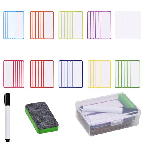 Volumoon 60 Stück Magnetstreifen Beschreibbar, Magnetische Trocken Abwischbare Etiketten, Wiederverwendbarer Magnet Etiketten mit Tafelwisch, Magnetstreifen für Whiteboards Kühlschränke(2.9 x 7.9 cm) Volumoon 60 Stück Magnetstreifen Beschreibbar, Magnetische Trocken Abwischbare Etiketten, Wiederverwendbarer Magnet Etiketten mit Tafelwisch, Magnetstreifen für Whiteboards Kühlschränke(2.9 x 7.9 cm) von volumoon